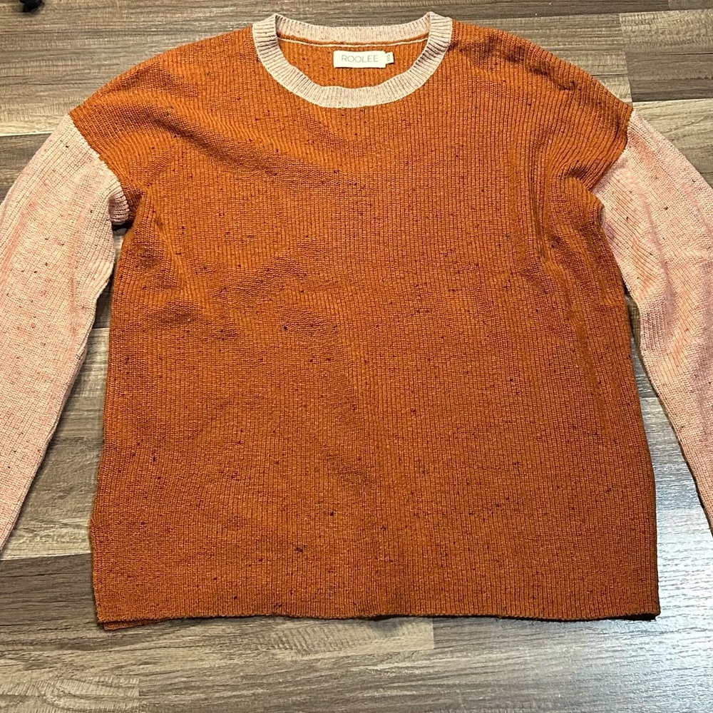 Roolee Orange and Pink Woman’s Sweater
